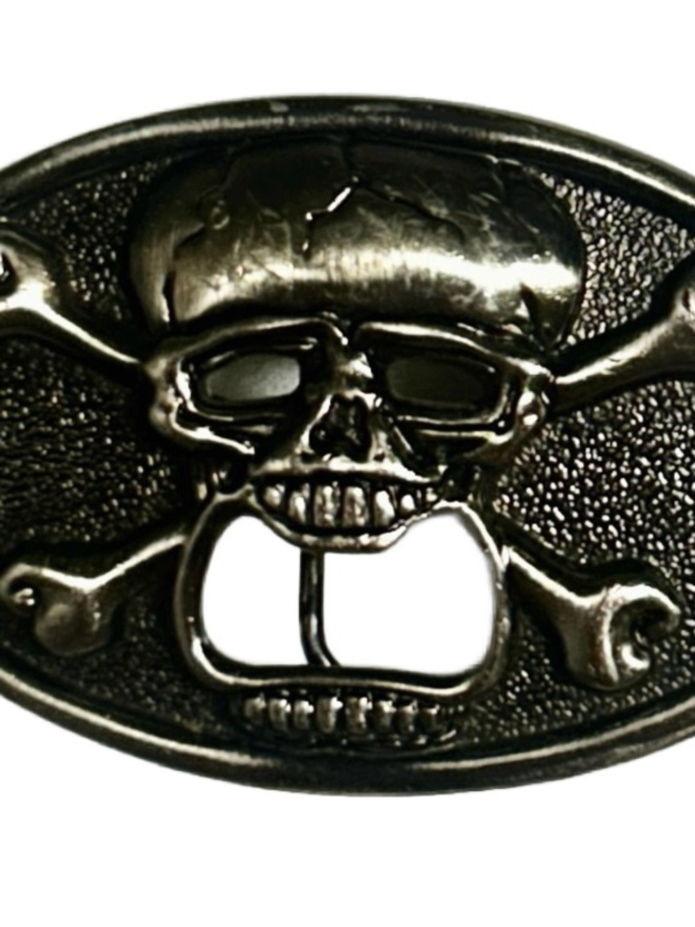 Kalan ~ Silver Tone ~ Skull & Crossbones Men’s ~  Bottle Opener Belt Buckle